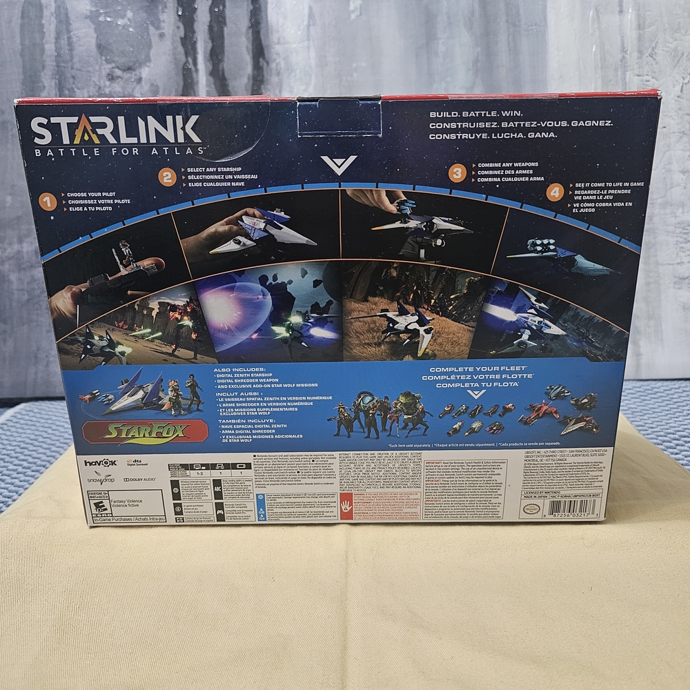 Nintendo Switch Starlink Battle for Atlas Video Game Box - Blue - BOX ONLY
